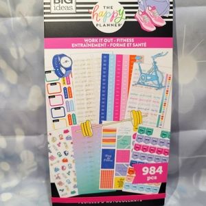The Happy Planner Work It Out Sticker Book New